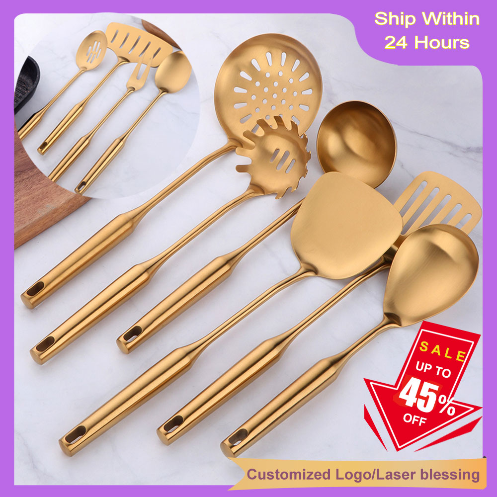 Kitchen Gadgets Gold - Goud Kookgerei Roestvrij Staal Kookgerei Spatel