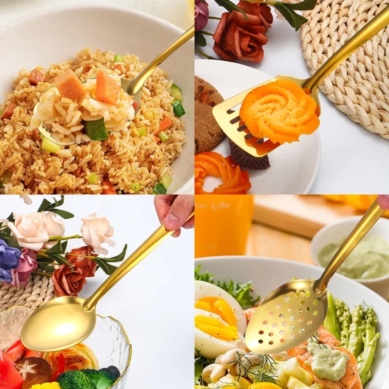 Gouden kookgerei, titanium gou - Kitchen Gadgets Gold recensie en prijs