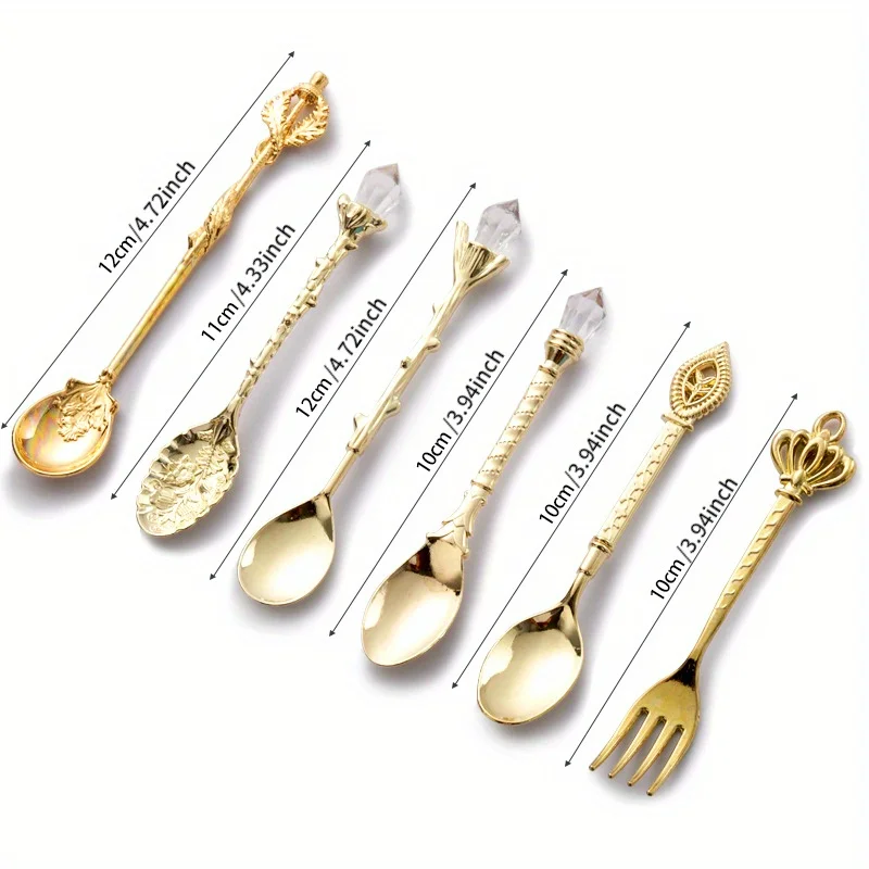 6 stks Vintage Lepels Vork Kon - Kitchen Gadgets Gold recensie en prijs