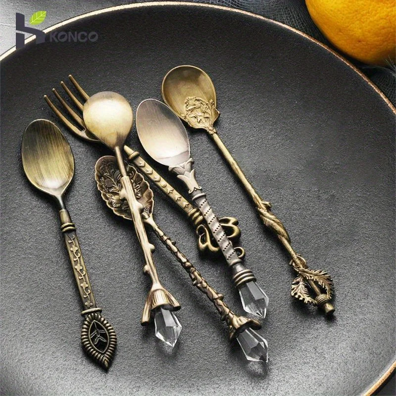 6 stks Vintage Lepels Vork Kon - Kitchen Gadgets Gold recensie en prijs