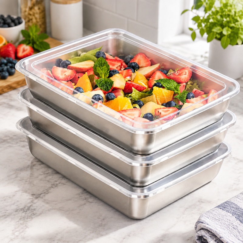 Drievoudige set roestvrijstale - Kitchen Gadgets Organizer recensie en prijs